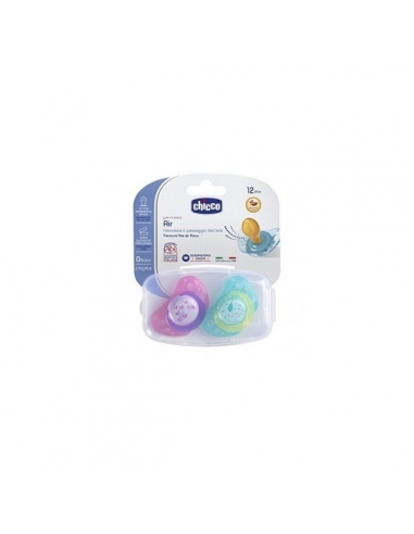 Chicco Chupo Physio Caucho Rosa +12 meses 2uds 