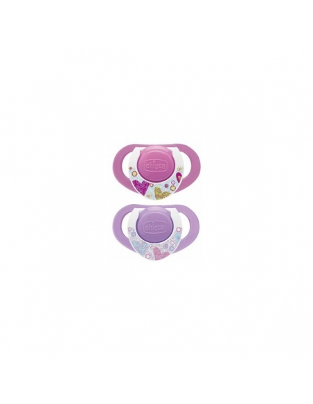 Chicco Chupo Physio Rosa 4 meses 2uds            