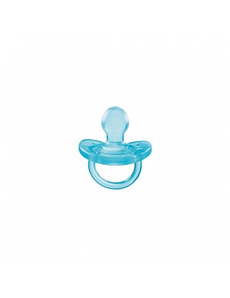 Chicco Chupo Todo Goma Soft Silicona Azul 0-6 meses     