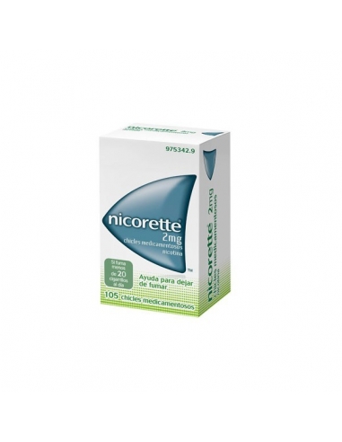 Nicorette Chicles 2mg 105uds                   