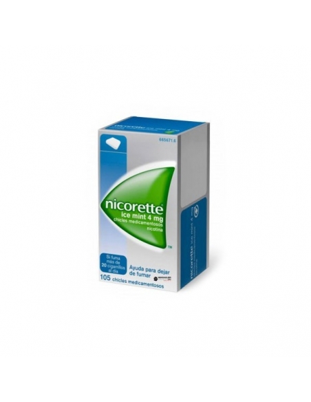 Nicorette Ice Mint Chicles 4mg 105uds          