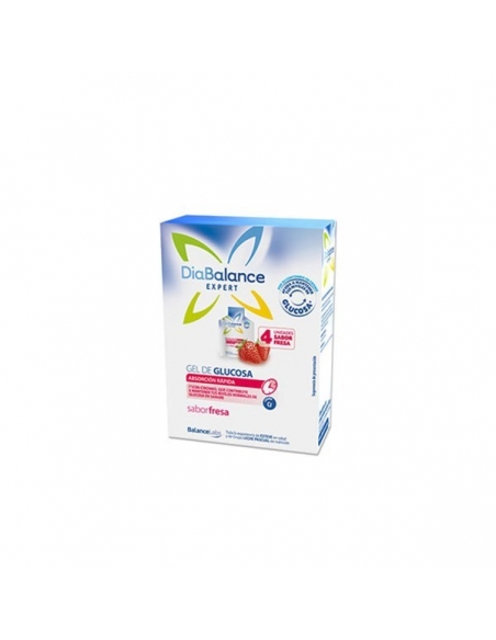 Diabalance Expert Gel Glucosa Absorción Rapida Fresa 4uds     
