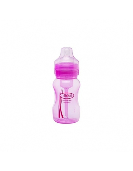 Dr Brown Biberón Natural Flow Rosa 240ml 