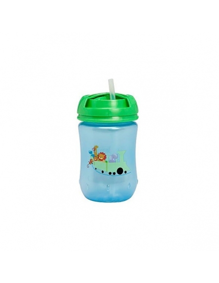 Dr Browns Vaso Con Pajita +12meses Azul           