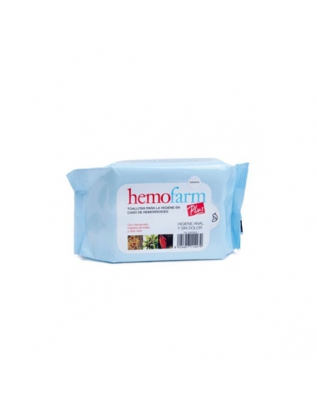 Hemofarm Toallitas Plus Sobre 60uds          