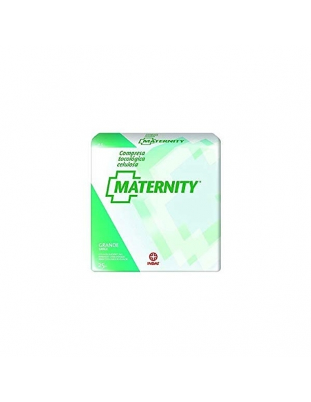 Indasec Compresa Tocologica Celulosa Maternity 25uds
