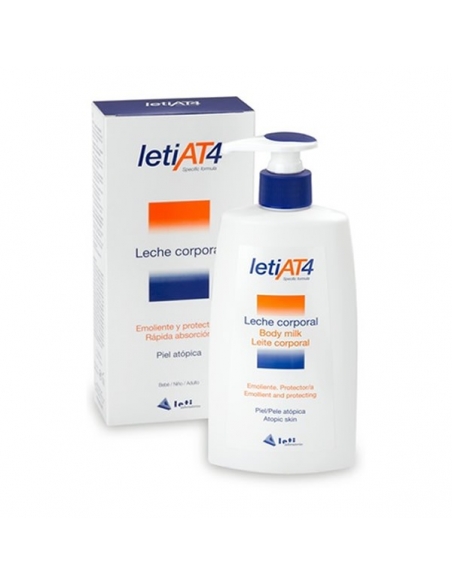 Leti At 4 Leche Corporal Dosificador 250ml    