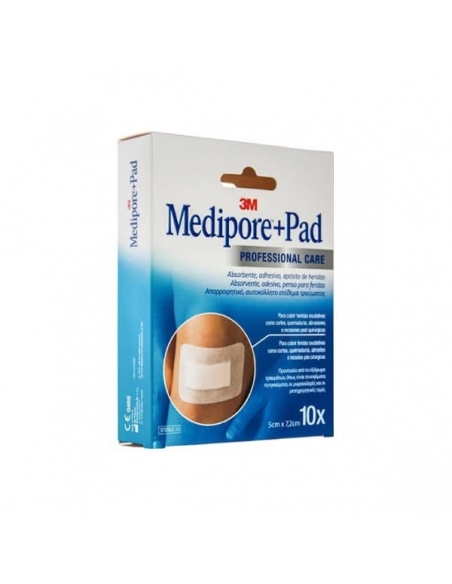 Medipore+Pad Apósitos 5x7.2cm 10uds               