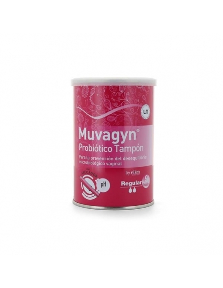 Muvagyn Probiotico Tampón Aplicación Regular 9uds     