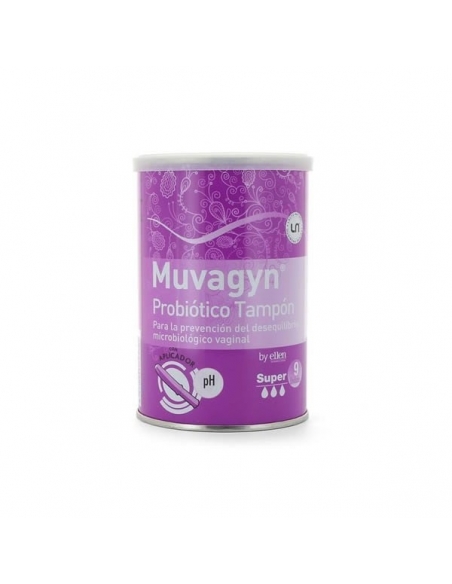 Muvagyn Probiotico Tampón Aplicación Super 9uds     