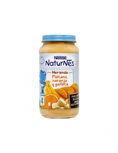 Naturnes Platano Naranja y Galletas 250gr      
