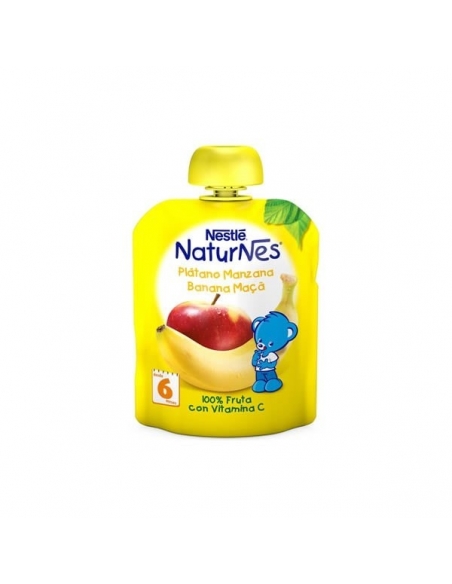 Nestle Naturnes Plátano Manzana Pouch 90gr  