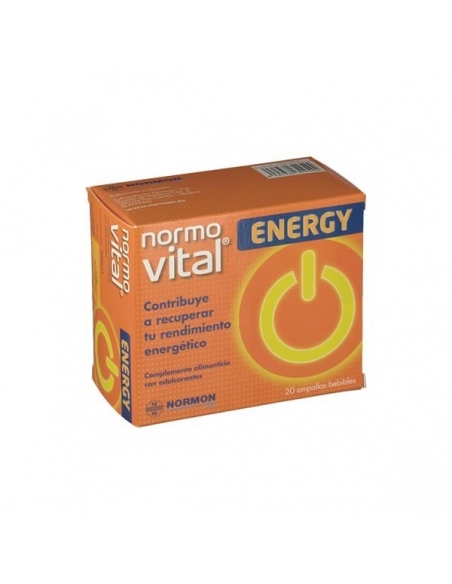 Normon Normovital Energy Ampollas Bebibles 20uds       
