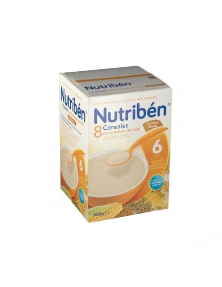 Nutriben 8 Cereales Miel Galletas Maria 600gr