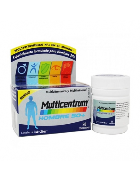 Multicentrum Hombre 50+ Comprimidos 30uds         