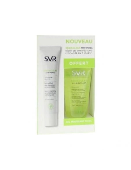 SVR Sebiaclear Mat Pores 40ml + Gel Moussant 50ml             