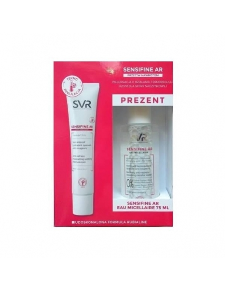 SVR Sensifine AR Agua Micelar 75ml +  AR Crema Antirojeces 40ml