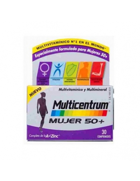 Multicentrum Mujer 50+ Comprimidos 30uds     