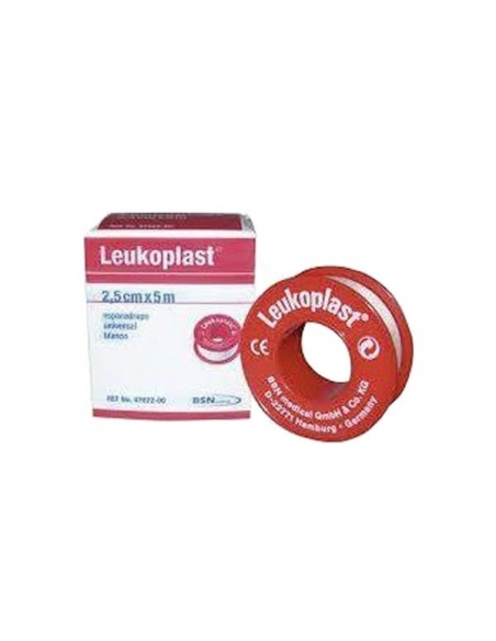Leukoplast Esparadrapo Carne Tela 6cm 5m