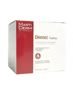 Martiderm Driosec Antitranspirante Corporal 15 Toallitas