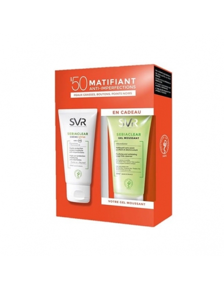 SVR Sebiaclear Crema SPF50 50ml + Gel Moussant 50ml