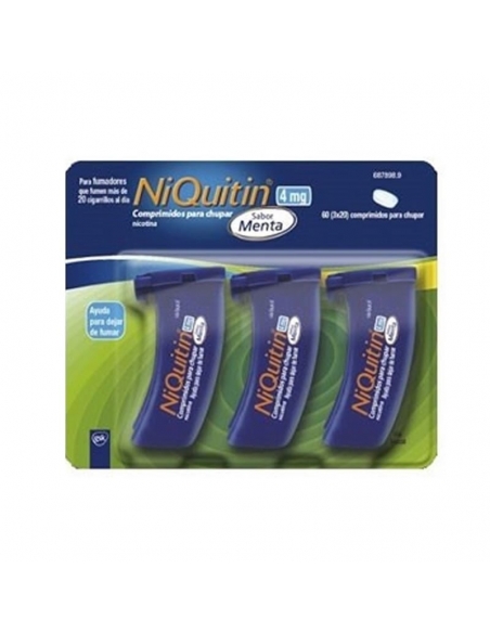Niquitin Menta 4mg 60 Comprimidos
