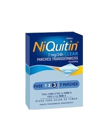 Niquitin Clear 7mg 7 Parches Transdermicos