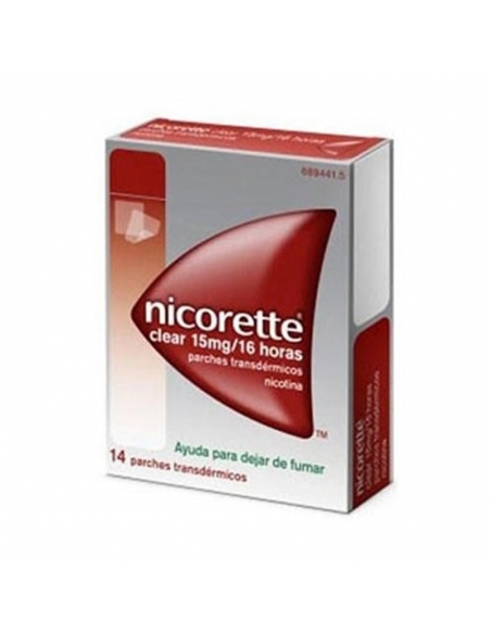 Nicorette Clear 15mg/16H 14 Parches
