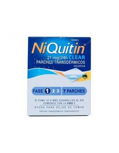 Niquitin Clear 21mg 7 Parches Transdermicos