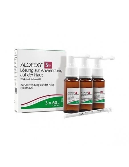 Alopexy 5% Solución Cutánea 3x60ml