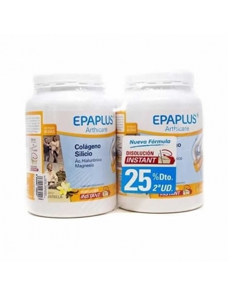 Epaplus Arthicare Colágeno + Calcio + Silicio + Hialurónico Sabor Limón Pack 2x334gr