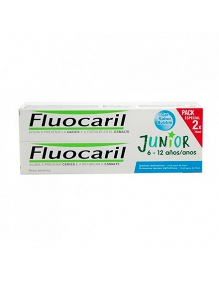 Fluocaril Junior Gel Bubble 2x75ml