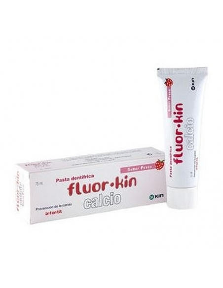 Kin Fluor Infantil Pasta Calcio Fresa 75ml     