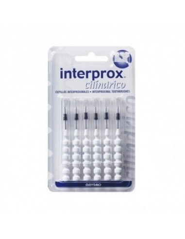 Interprox Cepillo Cilíndrico Blanco 6uds    