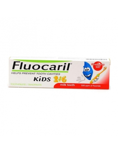 Fluocaril Pasta Gel Kids 2-6 Años Fresa 50ml 