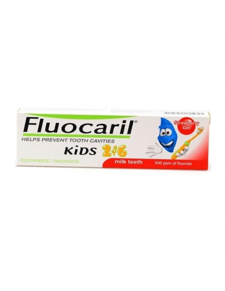 Fluocaril Pasta Gel Kids 2-6 Años Fresa 50ml 