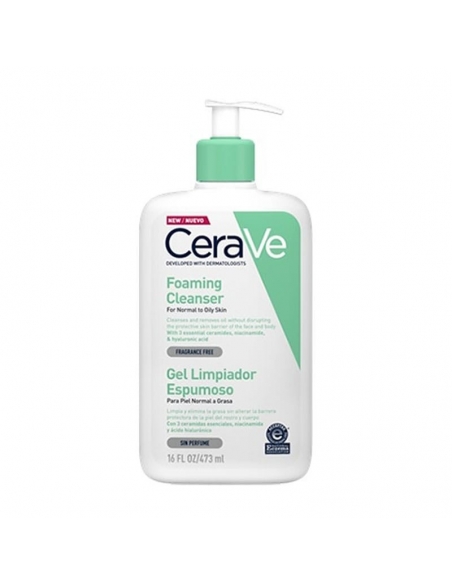 Cerave Gel Limpiador Espumoso 473 ml