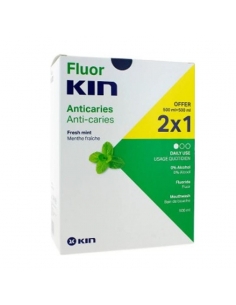 Kin Fluorkin Enjuague Menta 500ml Pack 2x1