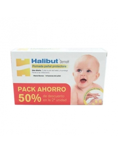 Halibut DermoH Pomada Pañal 45gr 2uds
