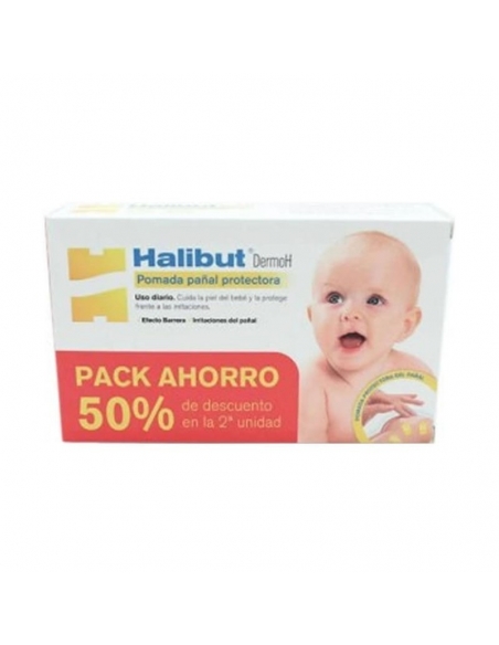 Halibut DermoH Pomada Pañal 45gr 2uds
