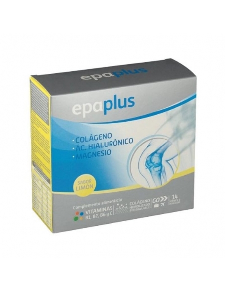 Epaplus Colageno + Hialuronico + Magnesio Sabor Limon 14 Sobres