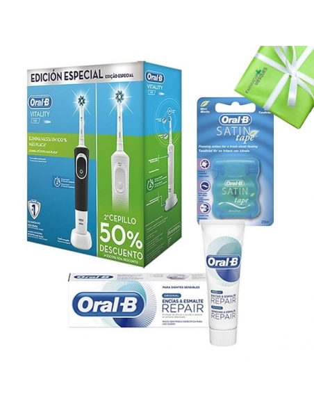 Pack Cepillo Eléctico Duplo y Pasta Oral B