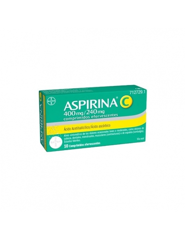 Aspirina C 400/240mg Comprimidos Efervescentes 10uds                     