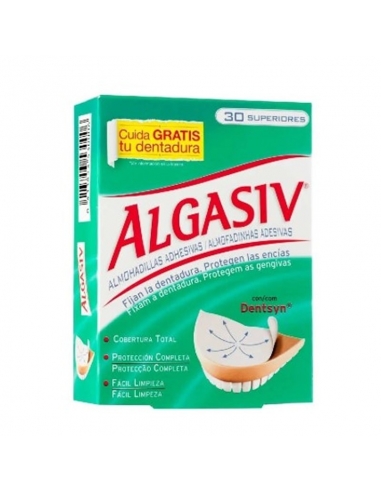 Algasiv Almohadilla Adhesiva Dentadura Superior 30 Uds