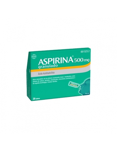 Aspirina Granulado Sobres 20x500mg          