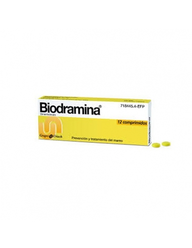 Biodramina 12 Comprimidos                           