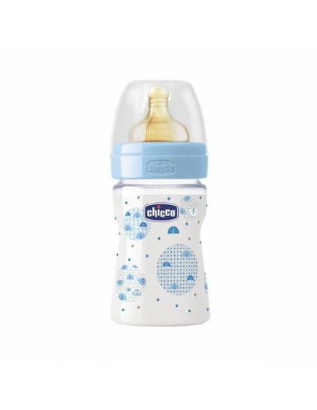 Chicco Biberón Fisiologico Plástico Azul 150ml       