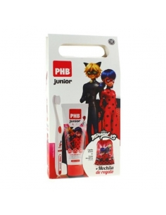 PHB Pack Junior Cepillo Lady bug + Pasta 75 ml + mochila de regalo