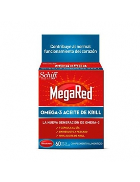 Megared 500 Omega 3 Aceite De Krill 60 Capsulas