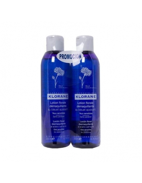 Klorane Duplo Loción Floral Al Anciano Desmaquillante 2x200ml